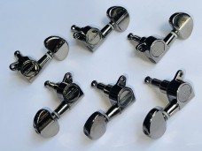 Schecter Guitar Tuners Black Nickel Set 3L+3R